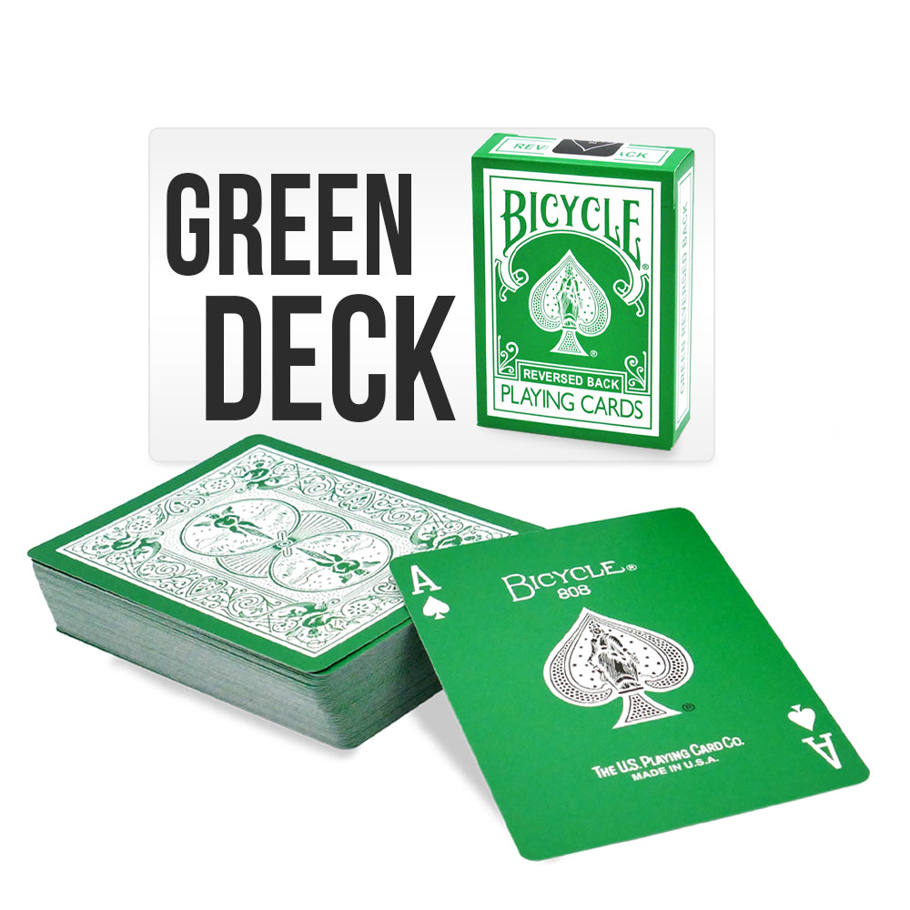 Green Bicycle Back Playing Cards – Magic Makers