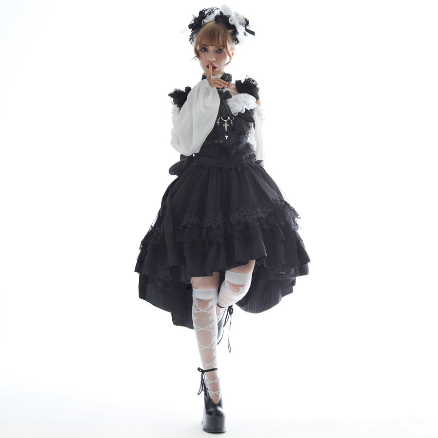 予約1ヶ月]MAJOH ANGEL MAID SET (BLACK x WHITE)
