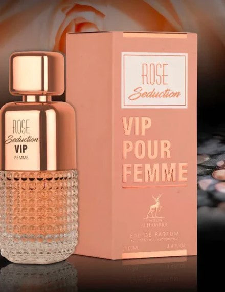 Rose Seduction VIP Pour Femme By Maison Alhambra 100 ml 3.4 oz Eau