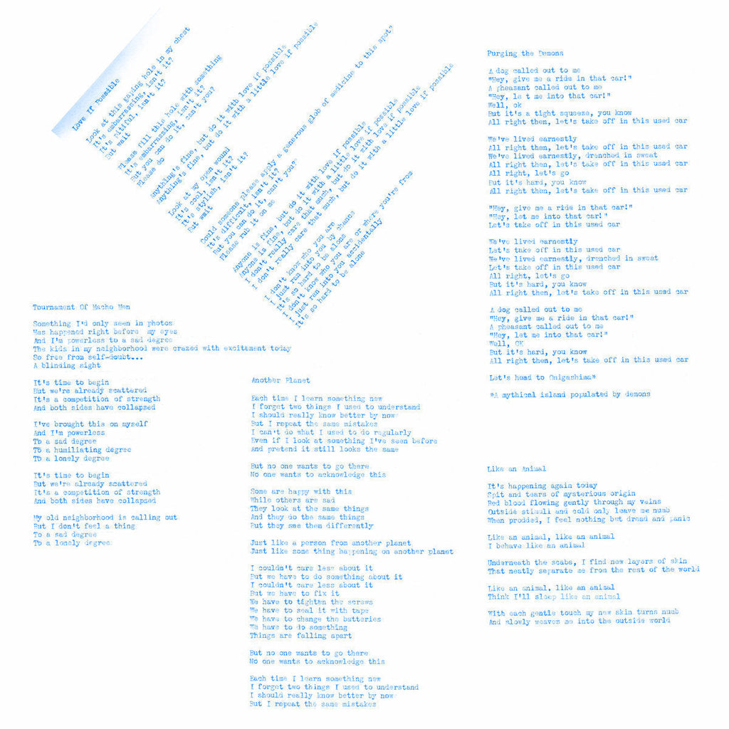 坂本慎太郎 Shintaro Sakamoto - できれば愛を Love If Possible (LP+