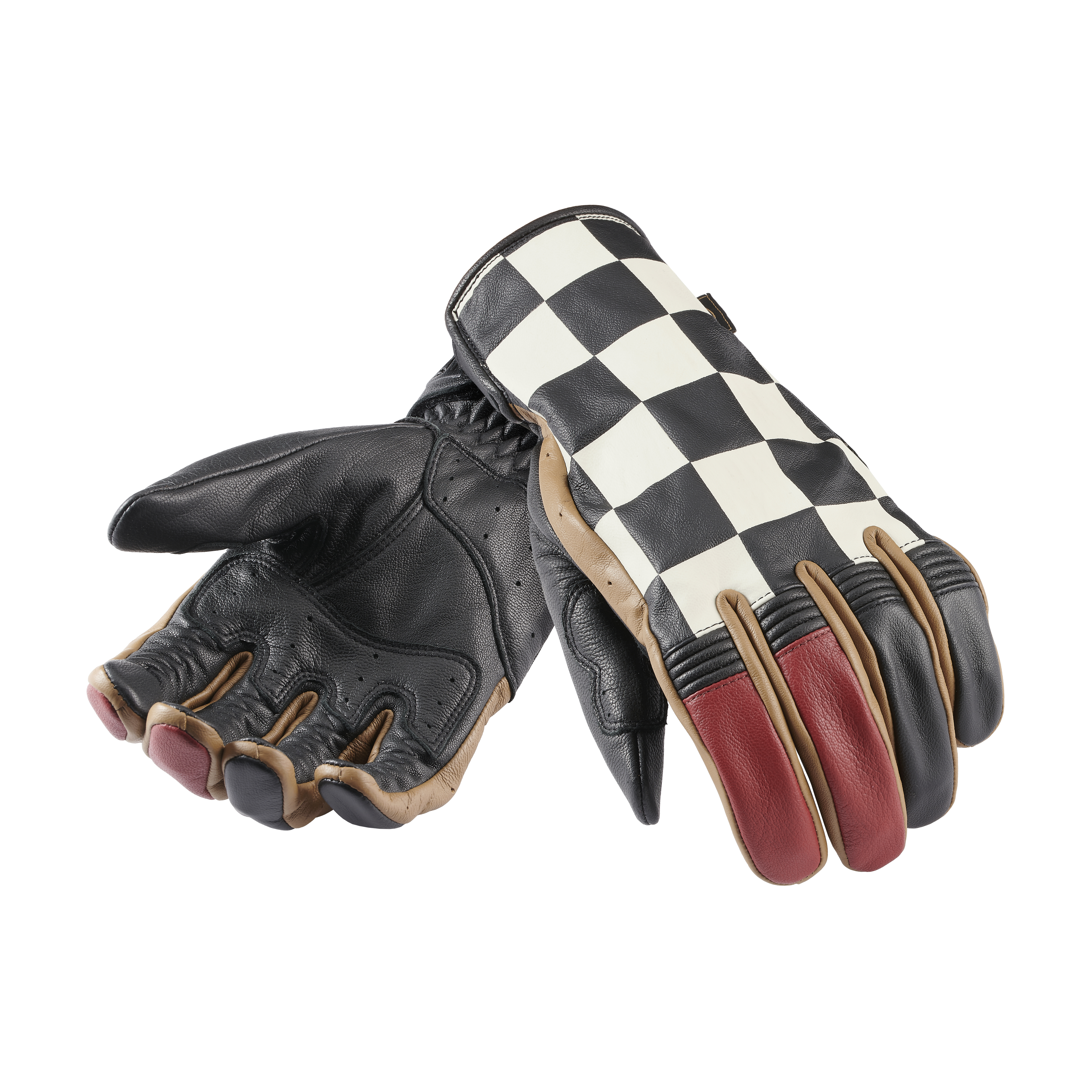 CHALLENGER グローブ Mサイズ チェック柄 Checkerboard Leather Gloves