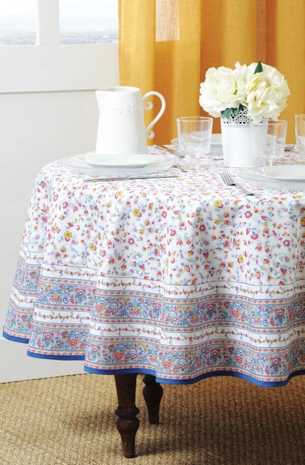 フランス製撥水クロス》フルール・デ・シャン｜ラウンドテーブル用