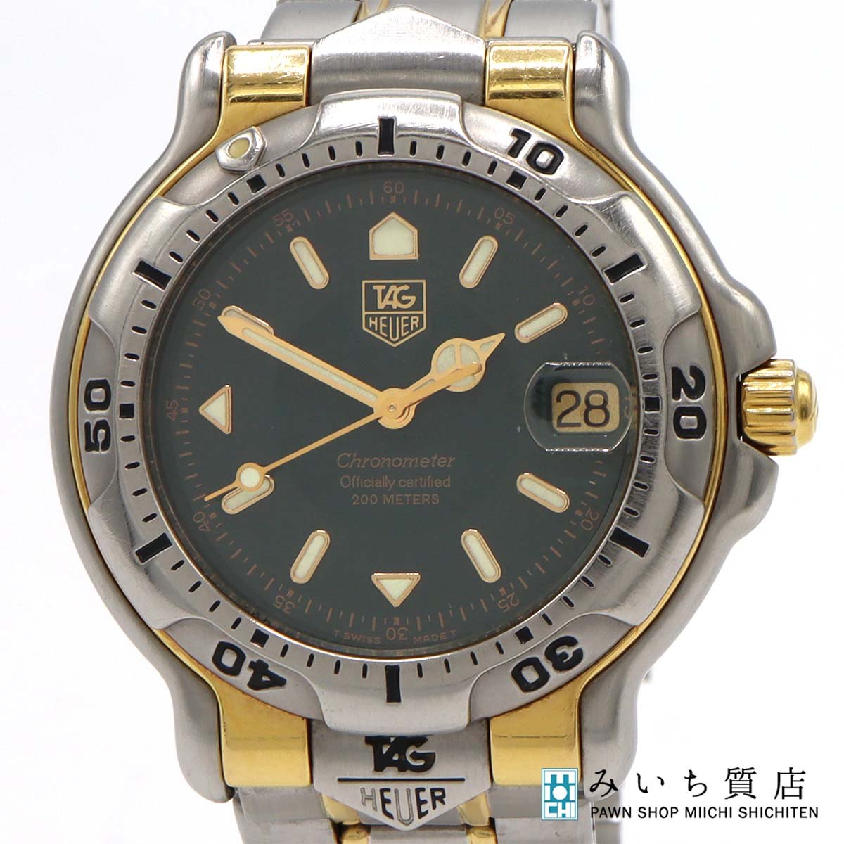 稼働 腕時計 TAG HEUER タグホイヤー 6000シリーズ デイト WH5253-K1