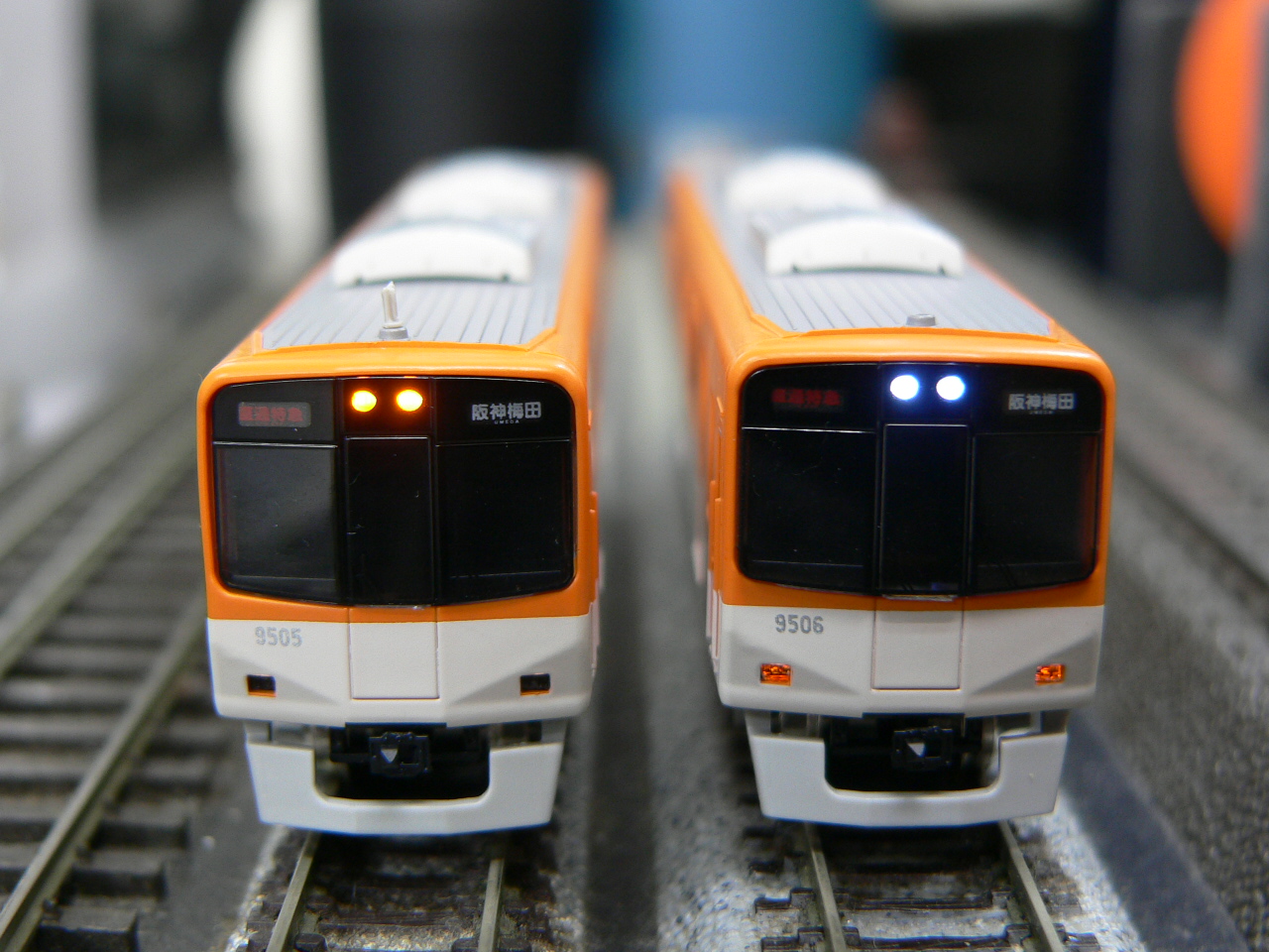 グリーンマックスの阪神9300系の標識灯を点灯化しました。: もけい