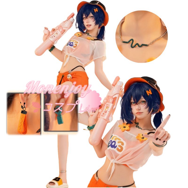 コスプレ衣装 リン 夏色ブルースカイ 水着 コスチュームセット