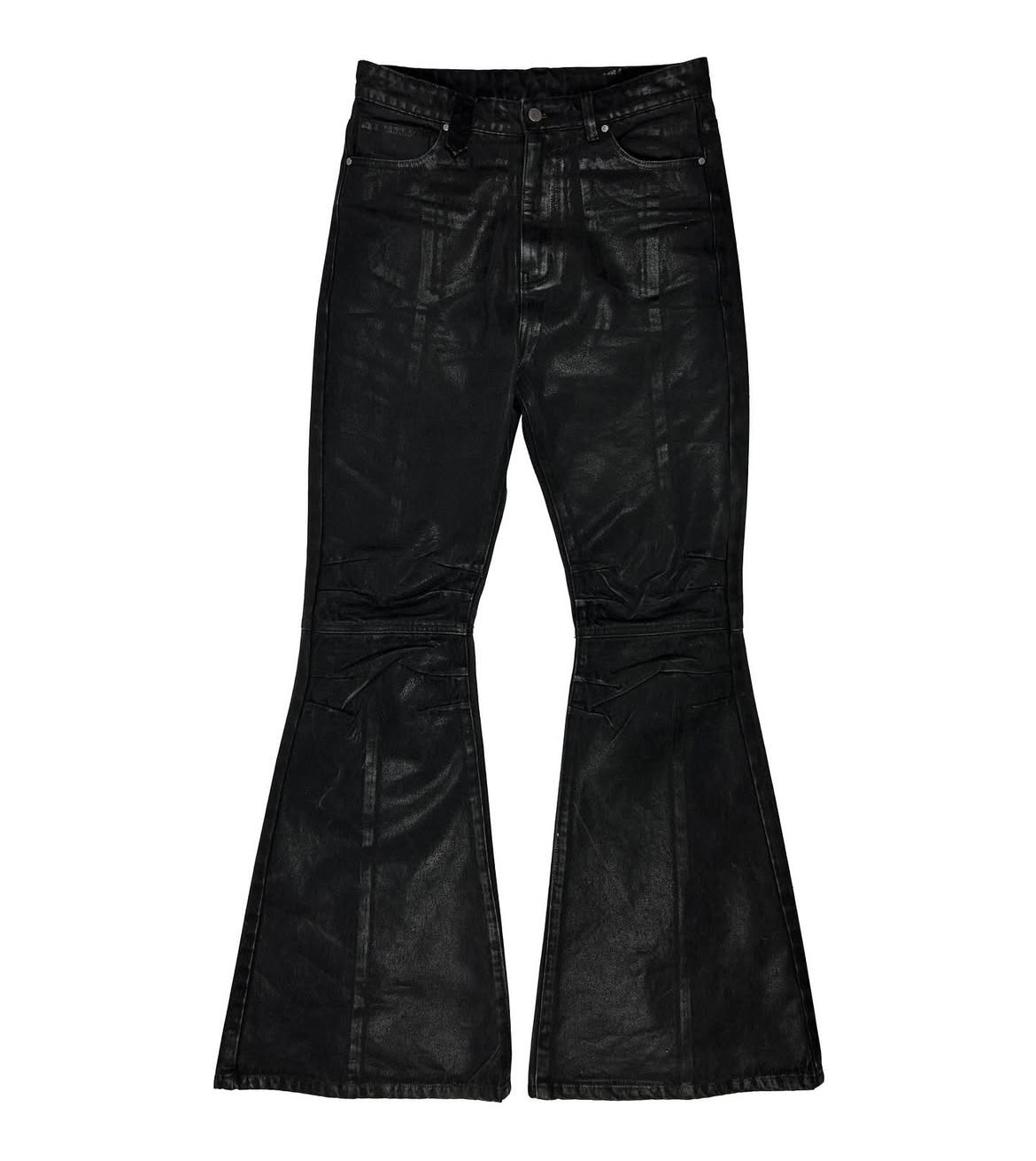 Nightcore' waxed flared denim – No Saints Studios