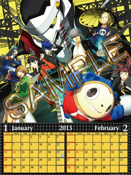 ペルソナ4」ザ・ゴールデン＆マヨナカアリーナのカレンダーが発売