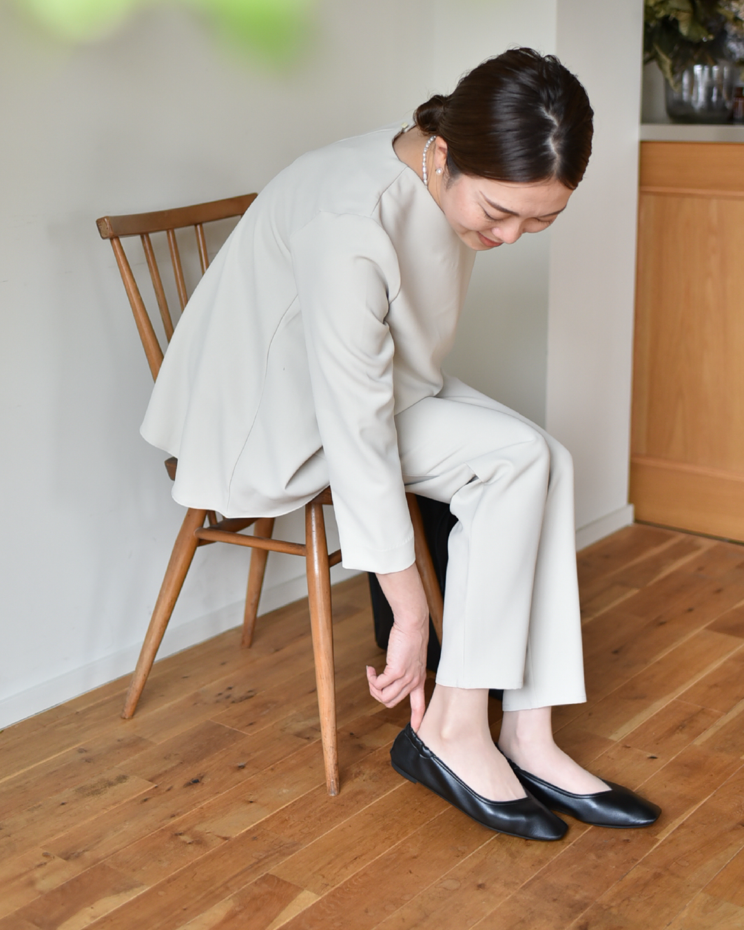 丸洗いできる携帯フラットシューズ – OURHOME