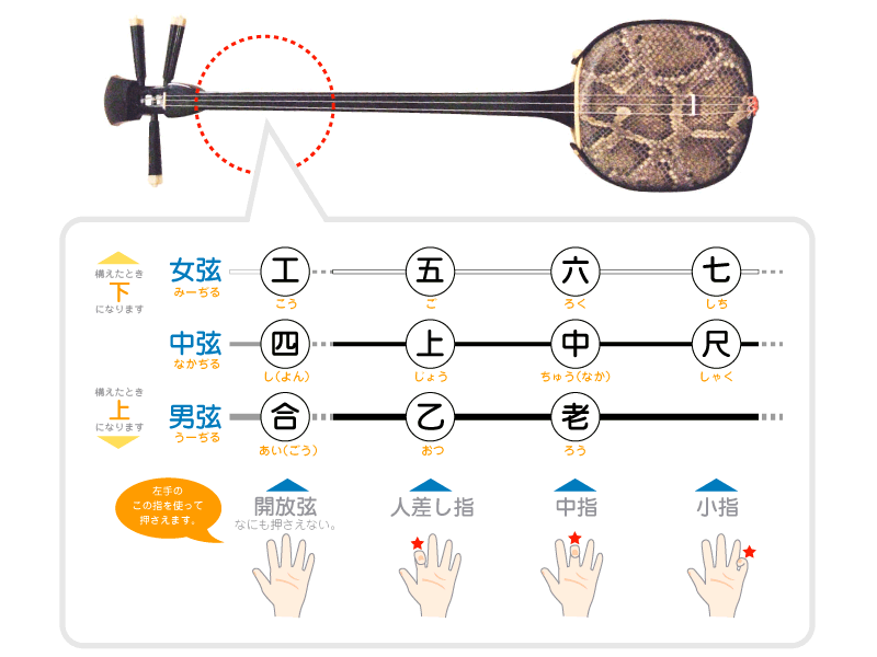工工四（三線の譜面）の読み方 – 三線まめ知識 – 沖縄三線Net