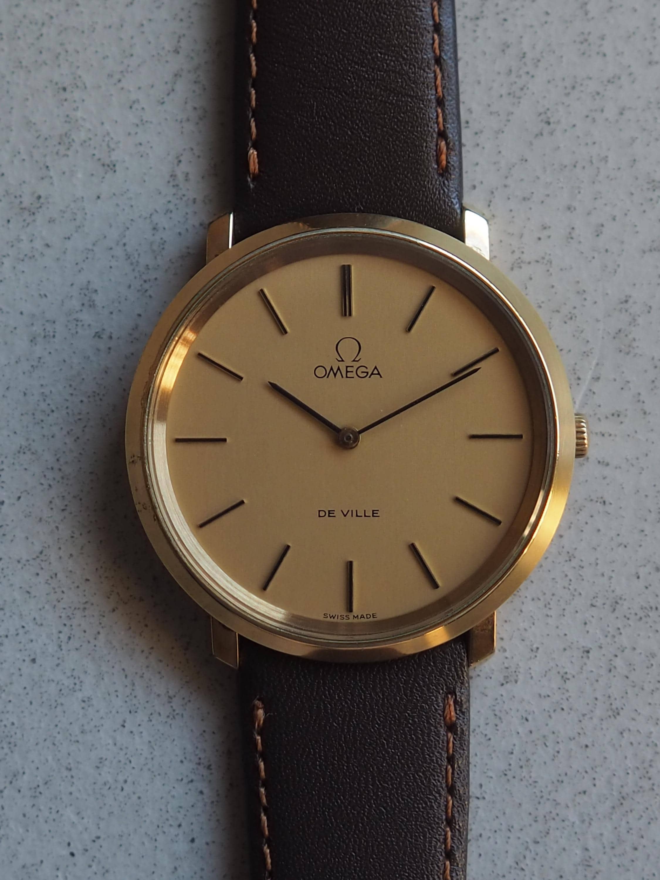 OMEGA オメガ DE VILLE デビル ラウンド ウォッチ 腕時計 ゴールド