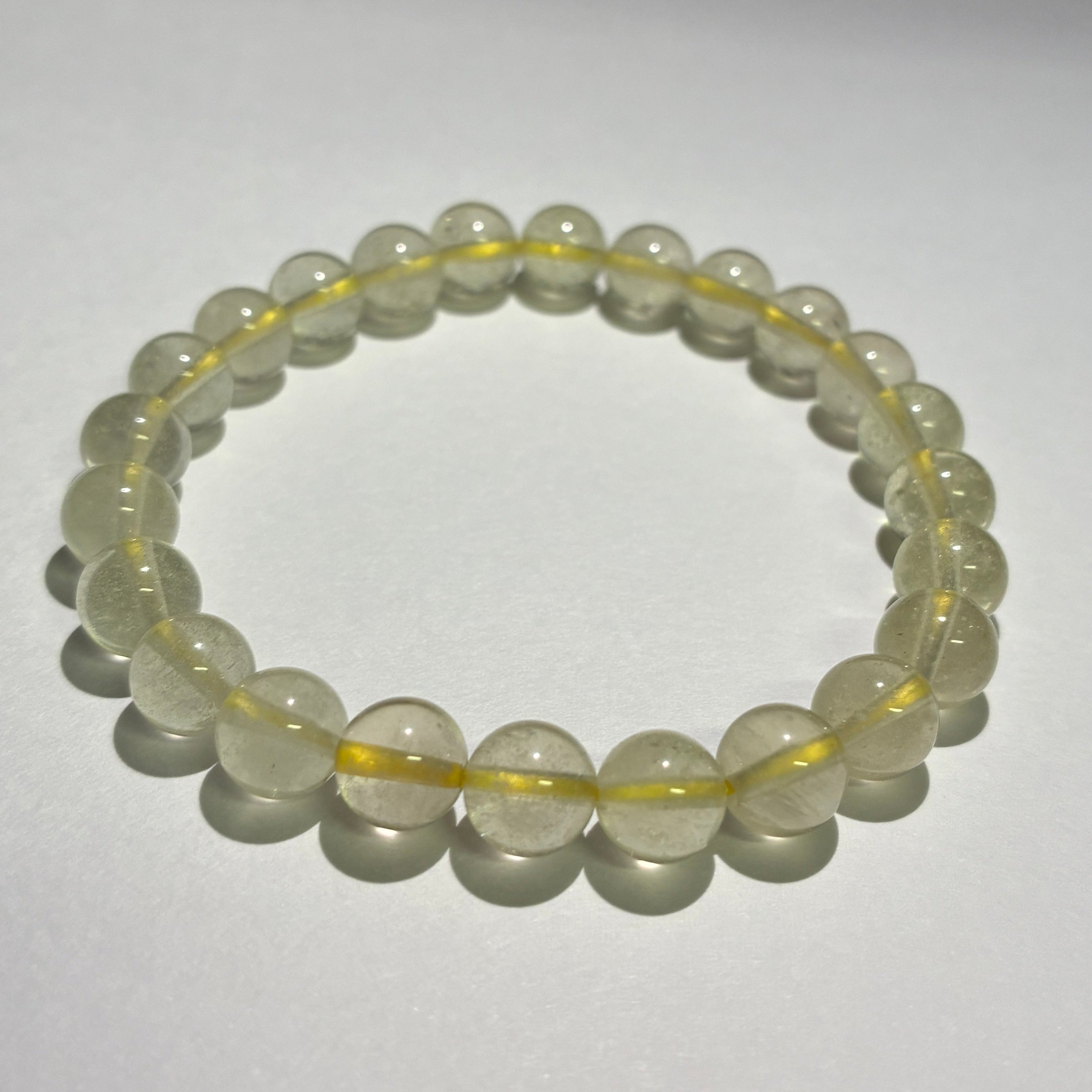 リビアングラス - ブレスレット7mm - 希少インパクトガラス