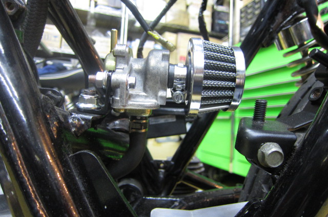 SR400－3エアーインダクション加工取付け - ATVモータースポーツ