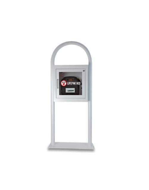 Physio-Control Floor Stand Cabinet w/ Alarm - Steel | AED.US