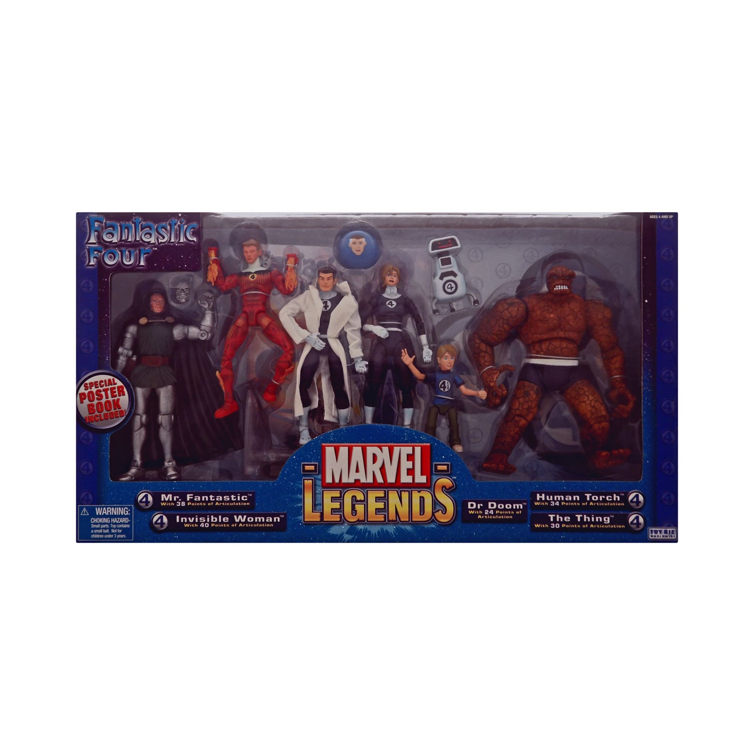 Marvel Legends Fantastic Four Action Figure Set with Dr. Doom