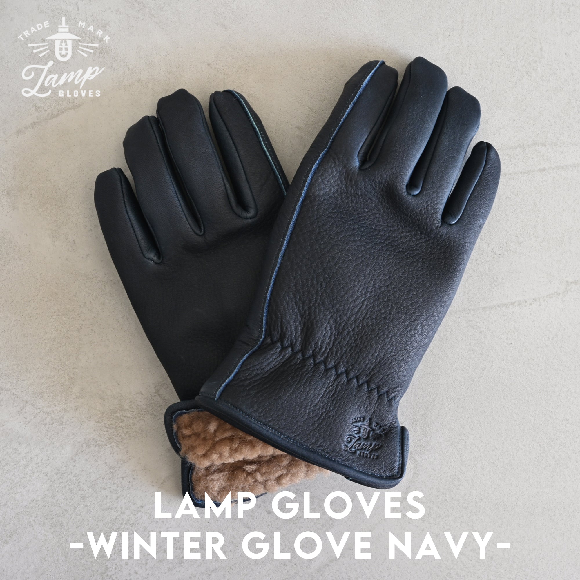Lamp gloves -Winter glove- NAVY – anemoscope