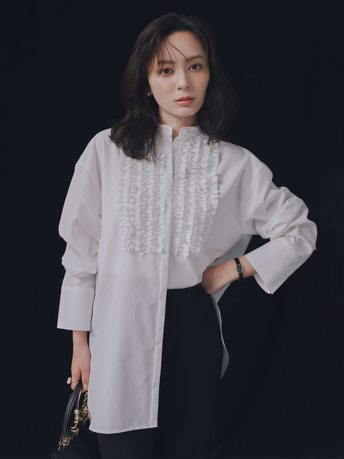 Anniv.フリルオーバーシャツ