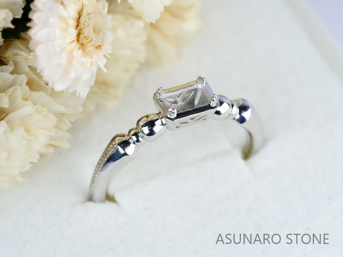 お仕立て用】空枠番号：S236A リング枠 ダイヤなし【オーダー