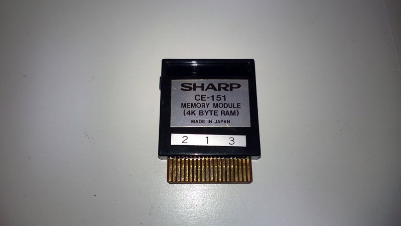 PC-1500/1501対応のメモリモジュール | Kyoro's Room Blog