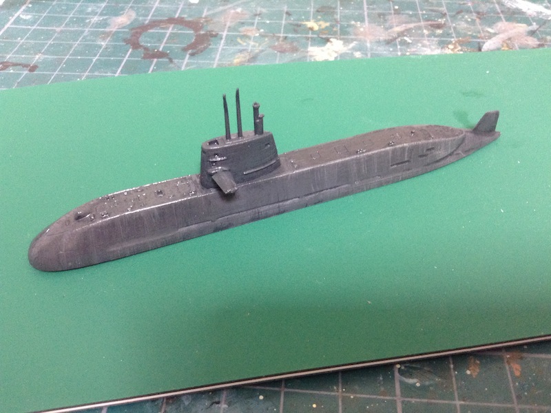 1/700 おやしお型潜水艦 | 早くて安くて解像度が低い