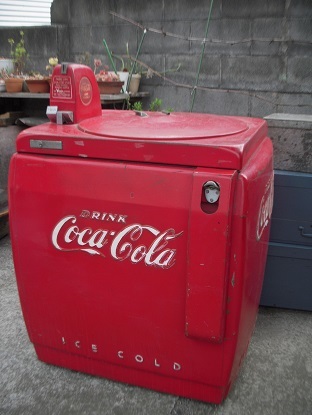 コカコーラ販促冷蔵庫ビンテージナショナル製完動良く冷える
