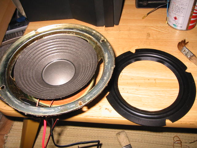 JBL コントロール5 スピーカーエッジの貼り替え