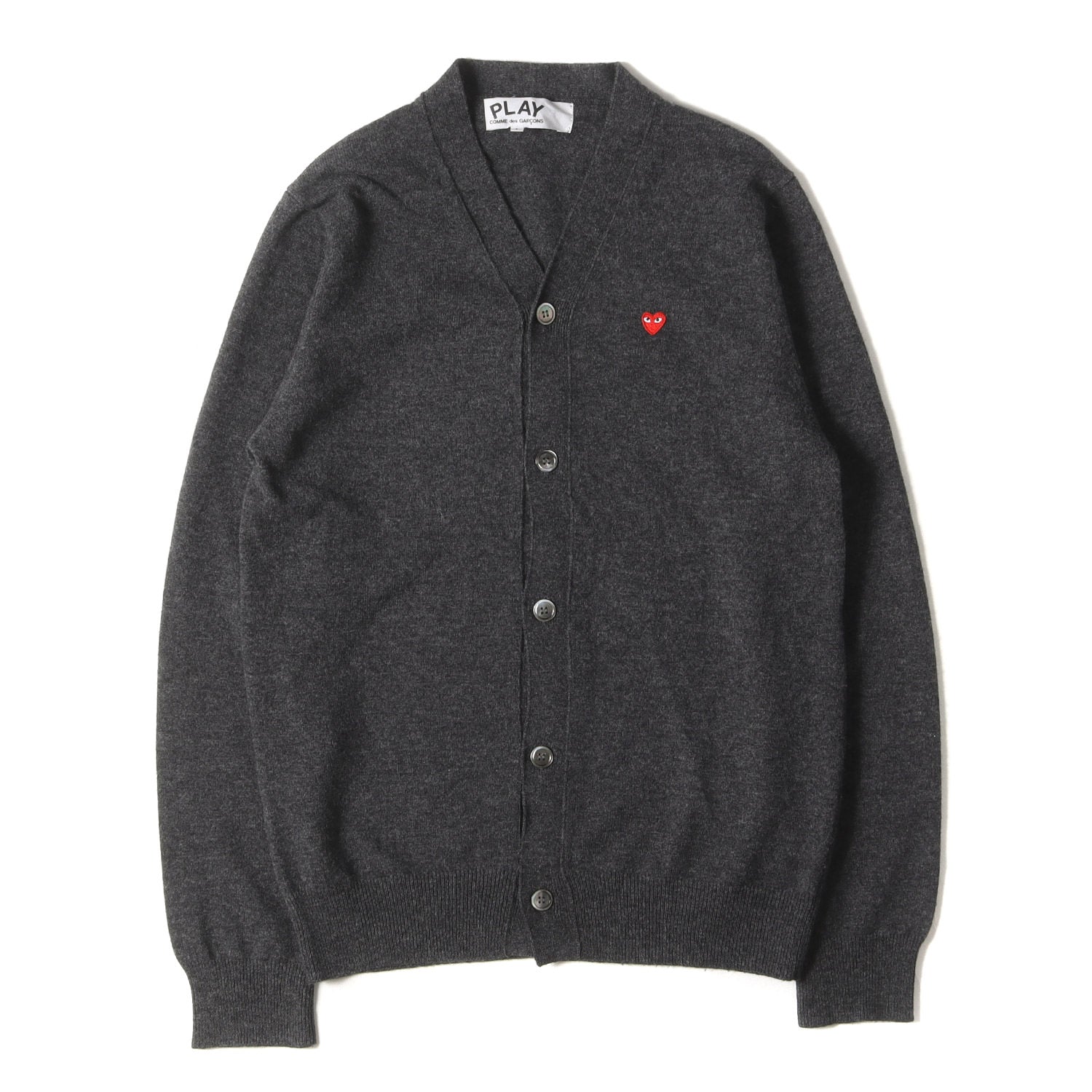 シーニュ ハート鈕カーディガン(黒) cygne ハートボタンカーディガン