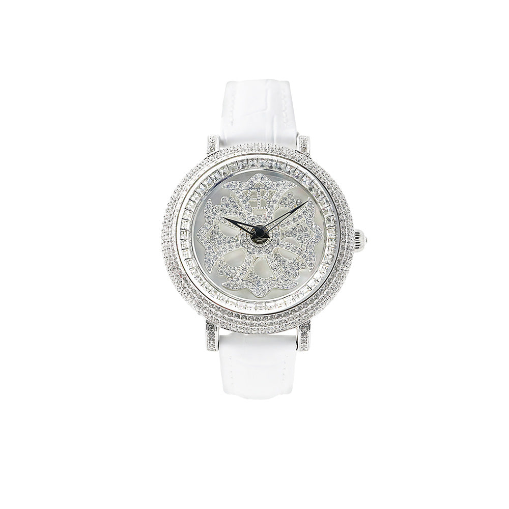 LILY 40MM WHITE x SILVER ＜革ベルト＞ – BRILLAMICOメーカー公式サイト