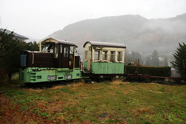 木曽森林鉄道No99＋C形客車＋運材台車