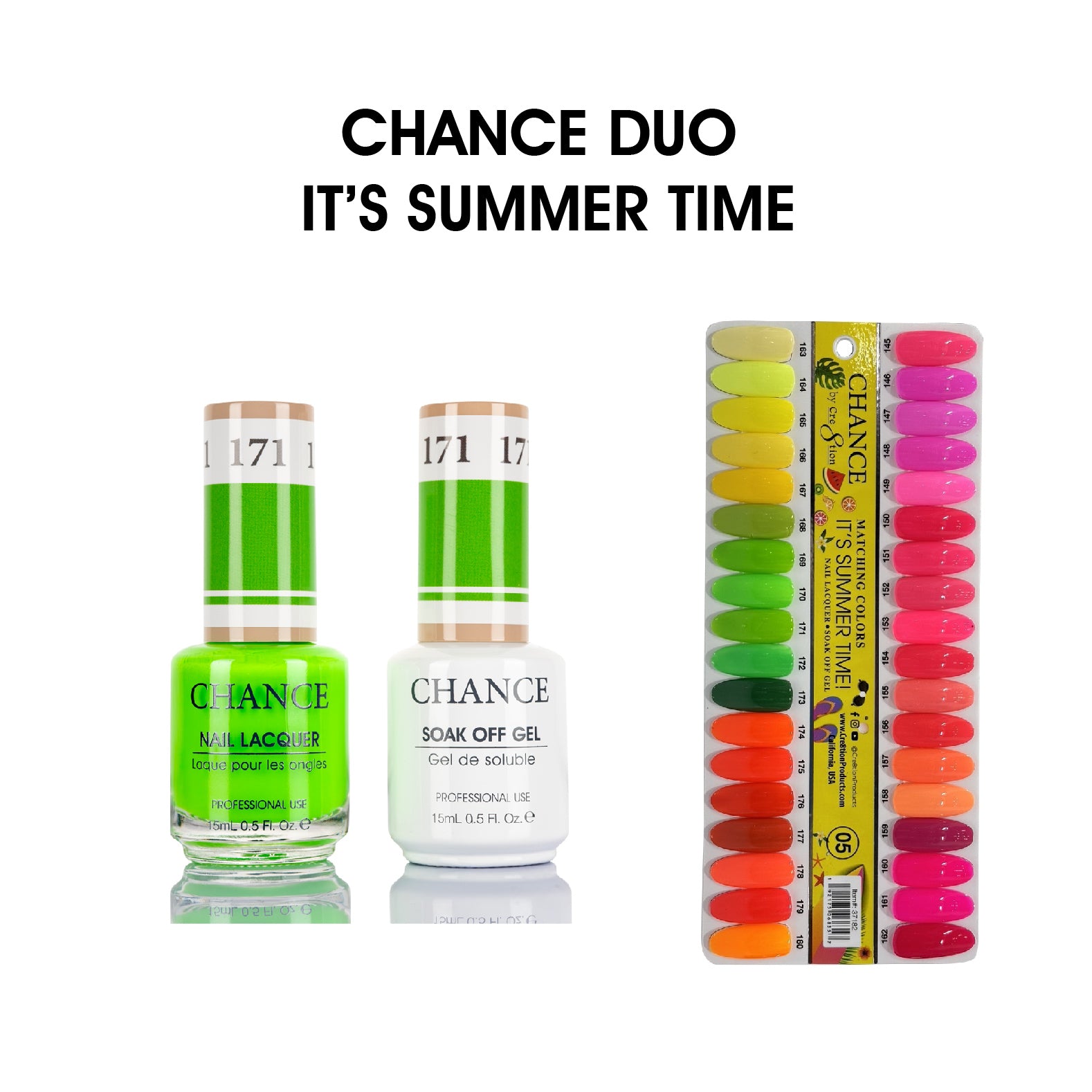 Chance Matching Duo 0.5oz - 36 Colors #145 - #180 - It's Summer