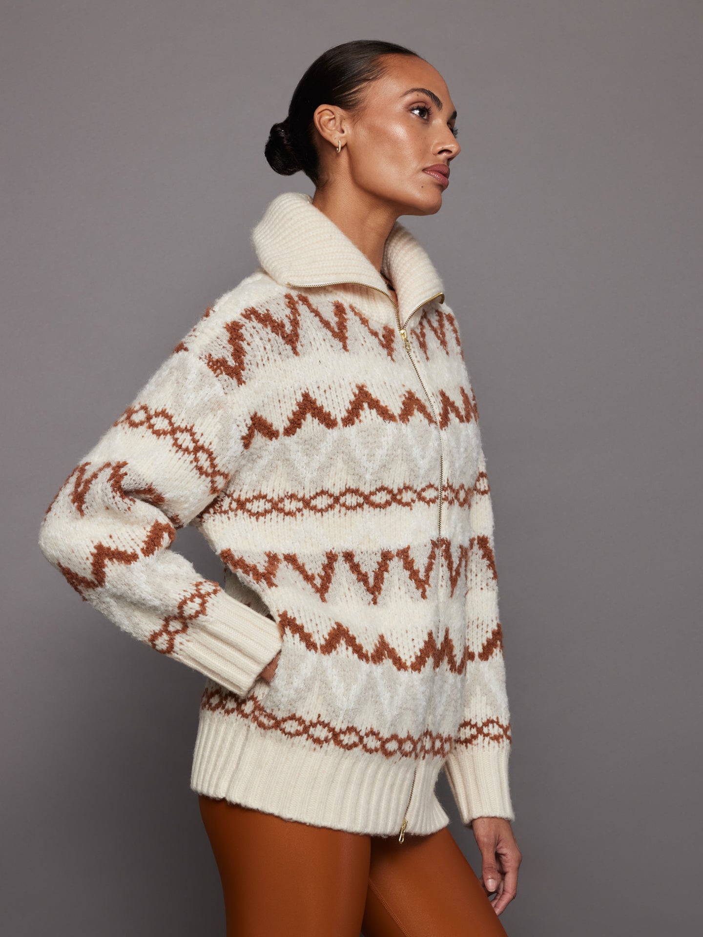 Brooke Fairisle Knit Jacket - Whitecap Mountain Fairisle – Carbon38