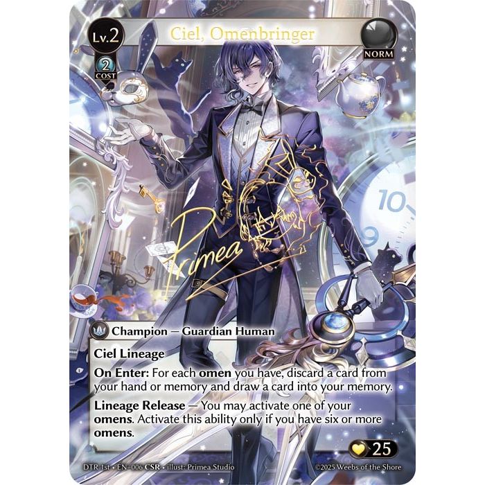 CSR】 [Norm] Ciel, Omenbringer [DTR006-CSR] Grand Archive TCG