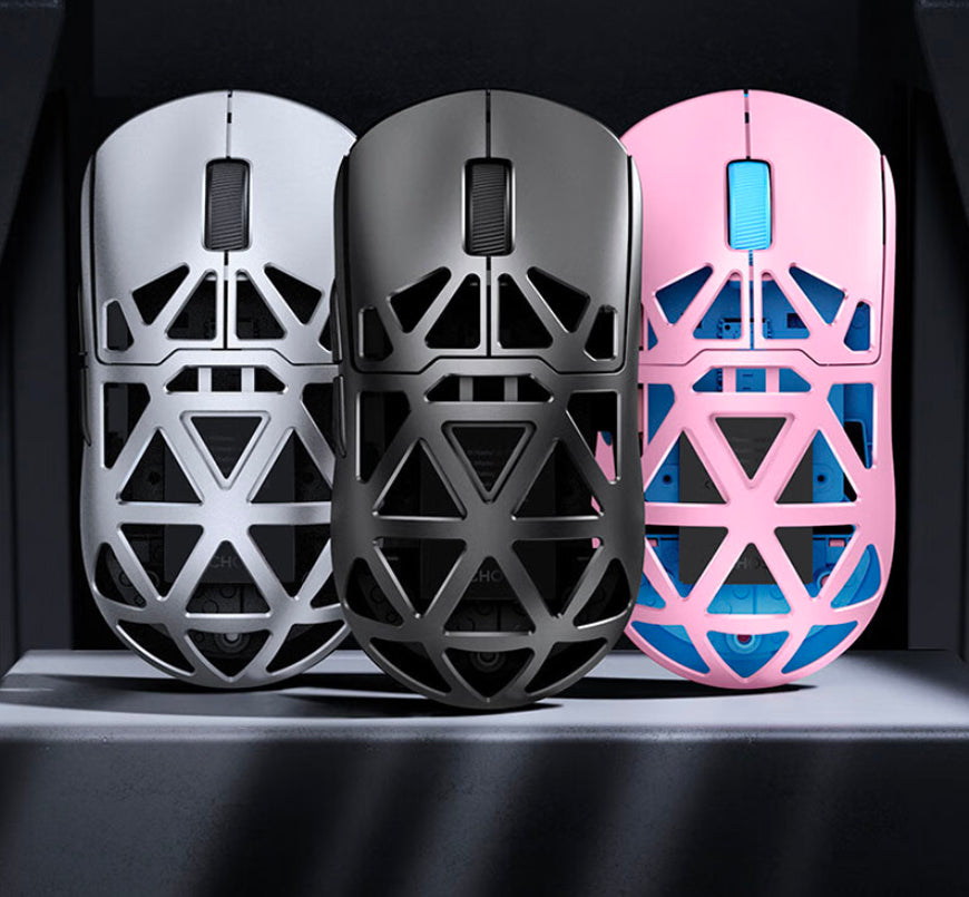 MCHOSE AX5 Premium Magnesium-Alloy Exoskeleton Frame Gaming Mouse