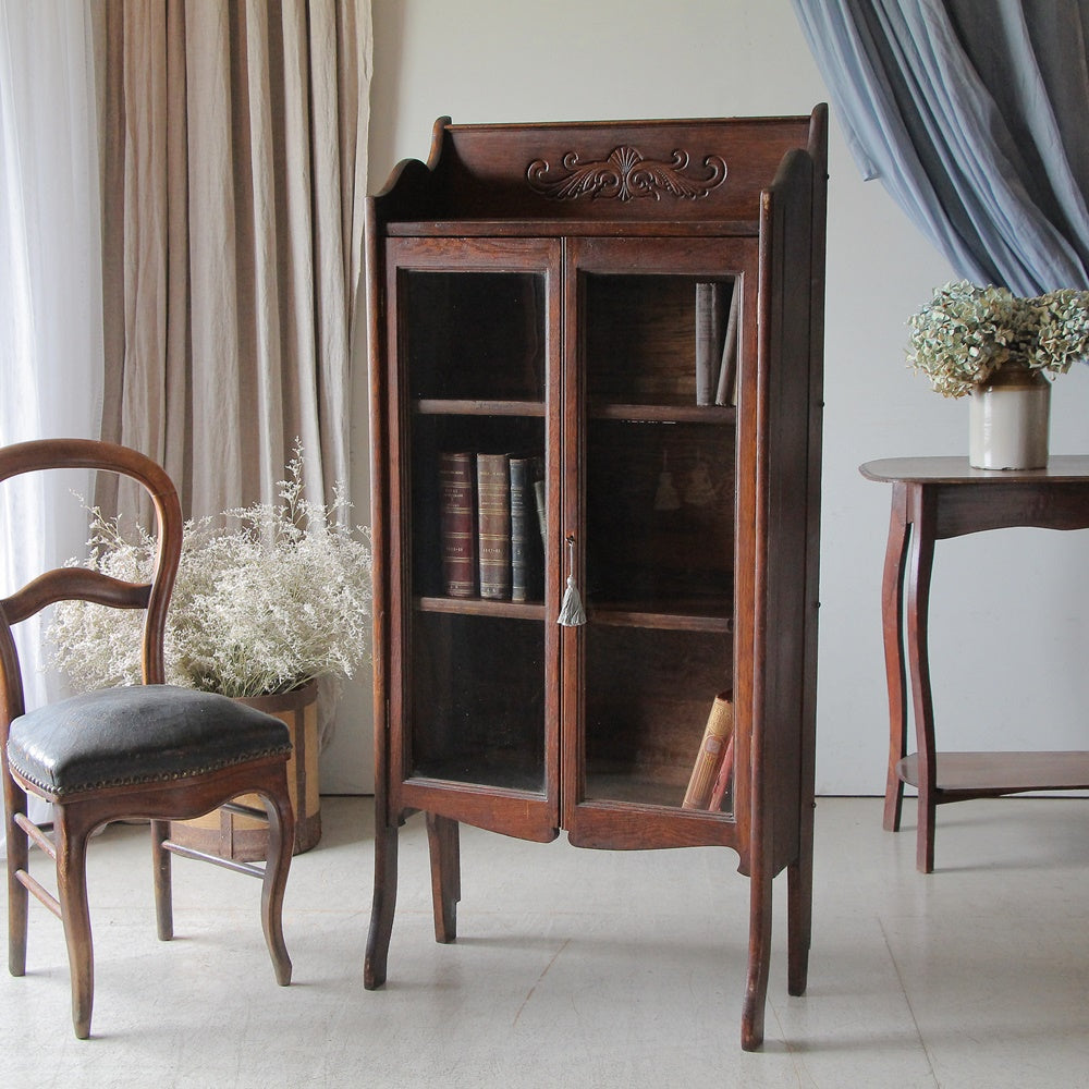 1930年代オーク材（高さ140cm）ブックケース（本棚） イギリス