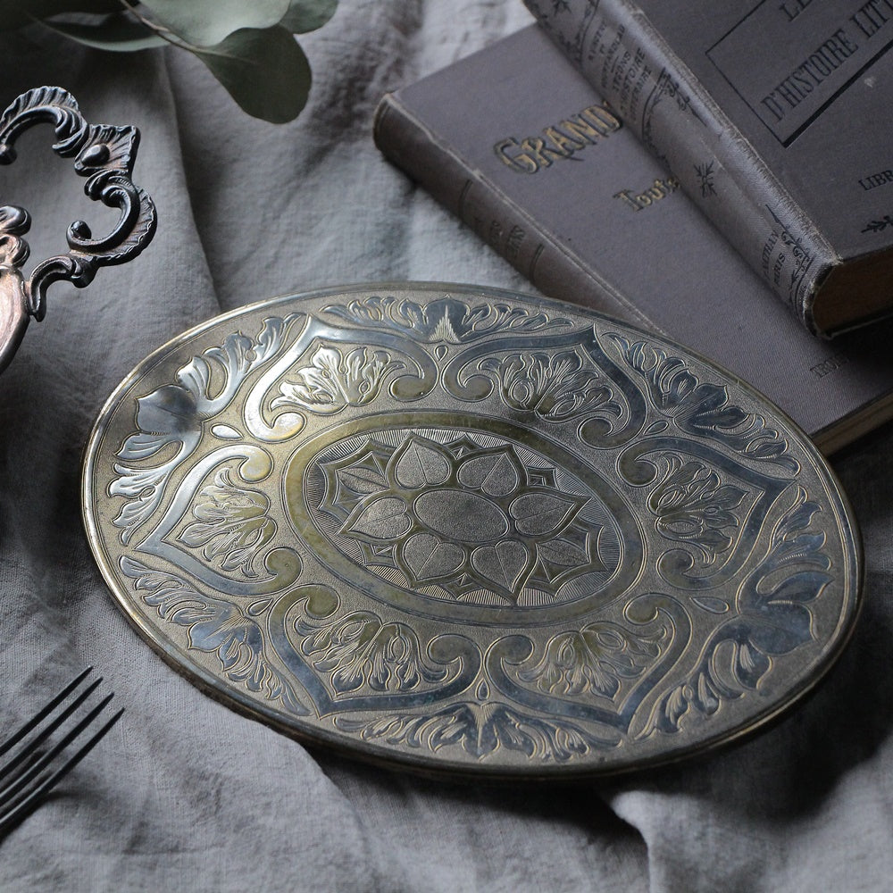 シルバープレートティーポットマット（23.5x17.5cm） イギリス