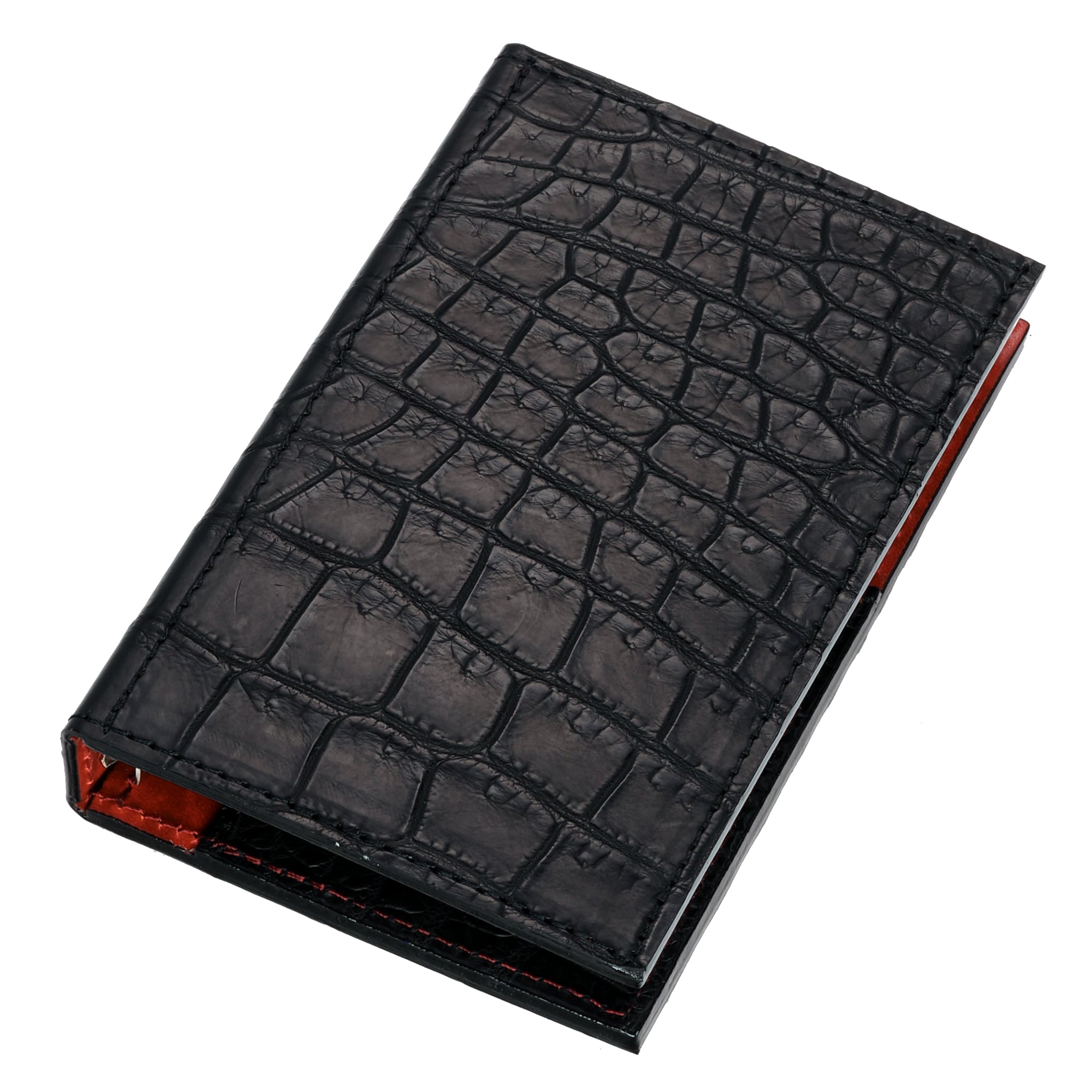 システム手帳 クロコダイル M5 φ11mm ブラック（趣味文オリジナル