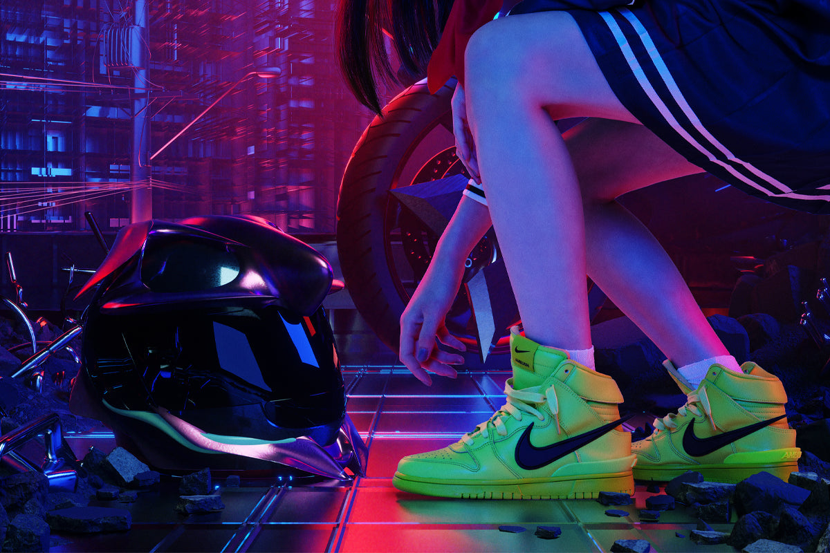 Nike x AMBUSH Dunk High (Atomic Green/Black/Flash Lime) – CNCPTS