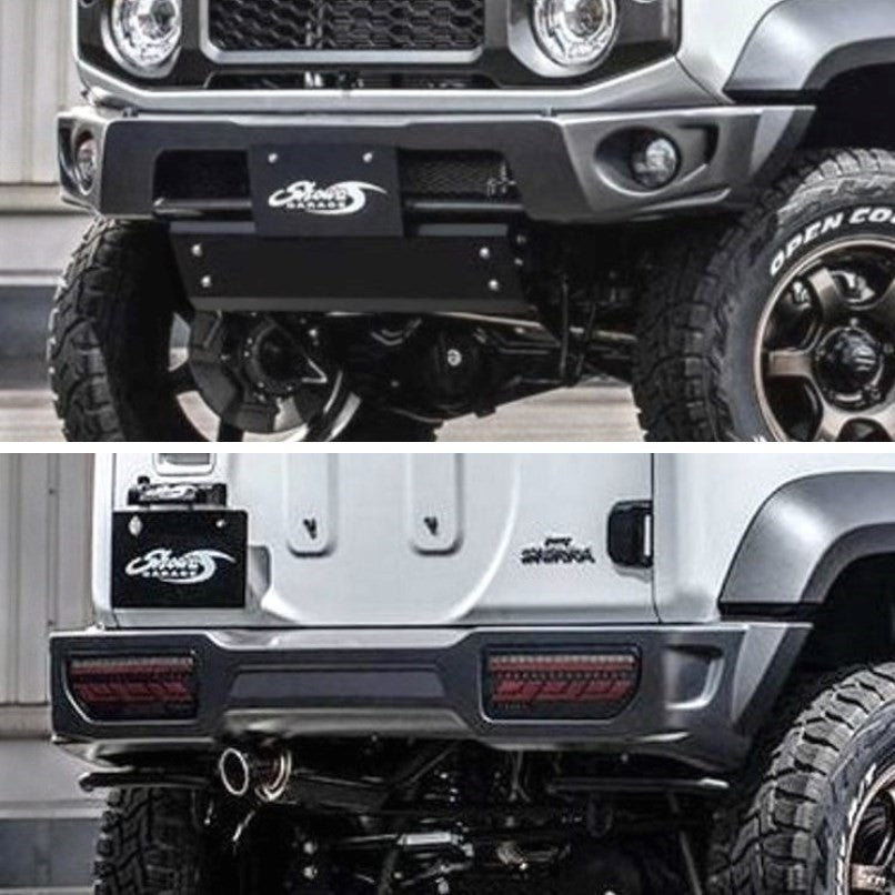 SHOWA GARAGE Front Rear Bumpers Skid Plate set type 1 Jimny JB74