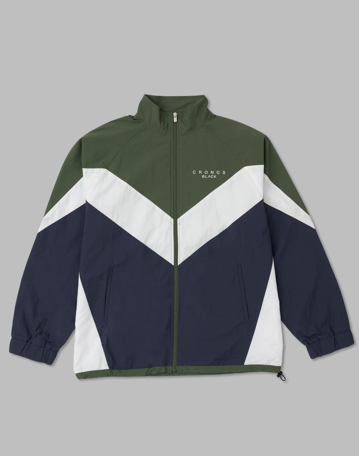 unisex】CRONOS BLACK Windbreaker Jacket【GREEN】