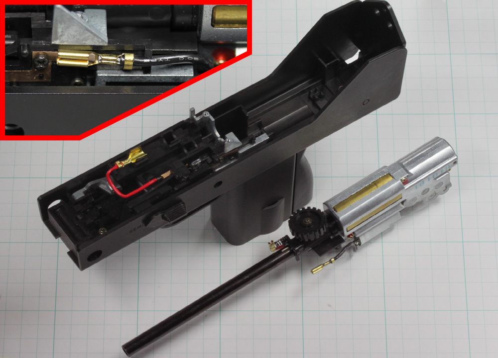 電拳 電動コンパクトマシンガン・Mac10(コン電 マック10)の分解・組み立て2