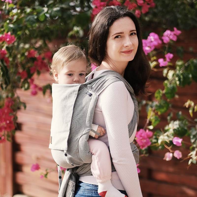 2・3歳からも使えるおんぶ紐 ディディクリックトドラー｜シルバー