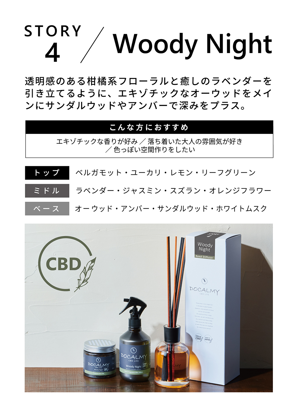 DOCALMY（ドゥカルミィ）公式サイト | CBDで香りから整える、心と暮らし。