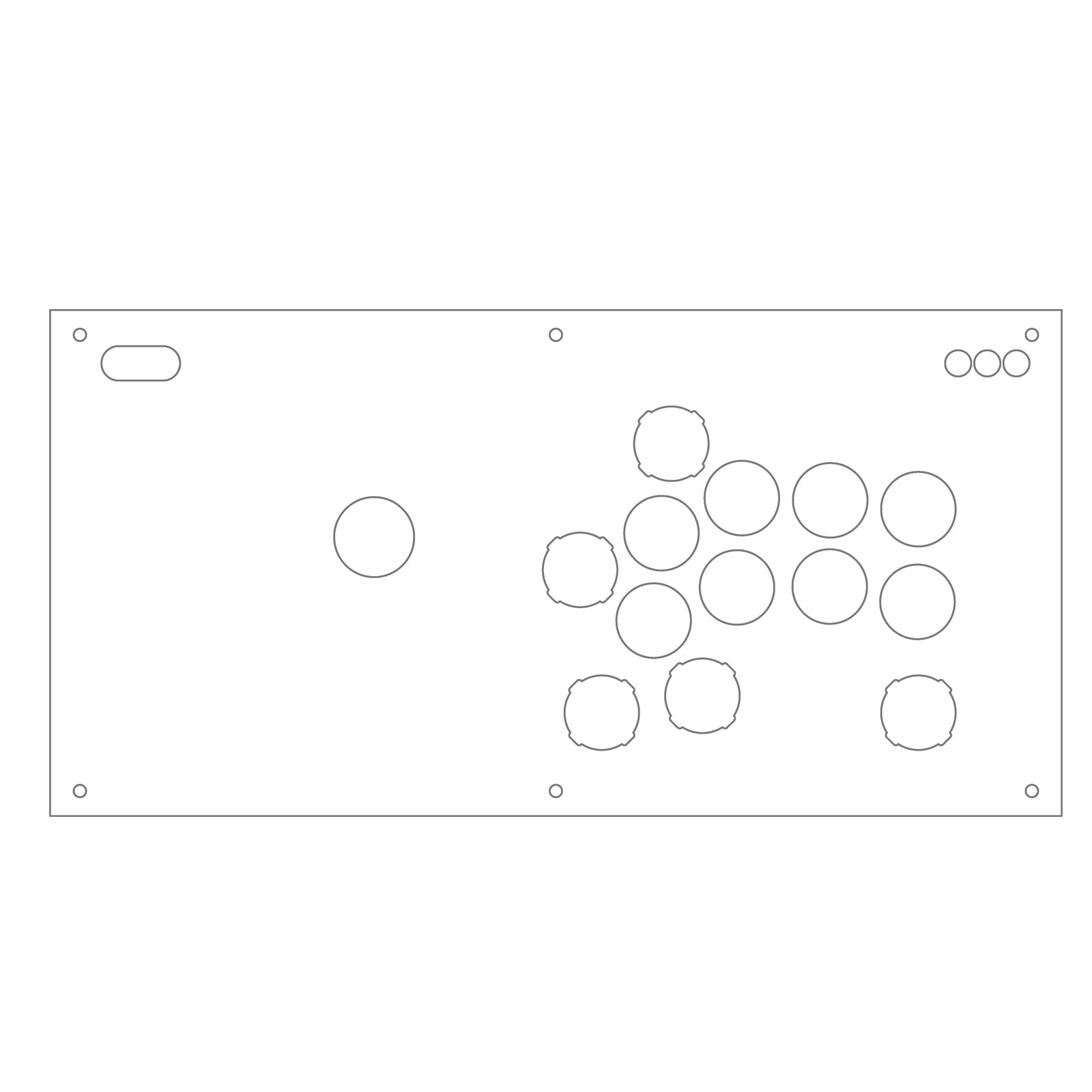 DRM JS 天板カスタマイズ用クリアアクリルパネル 24mm