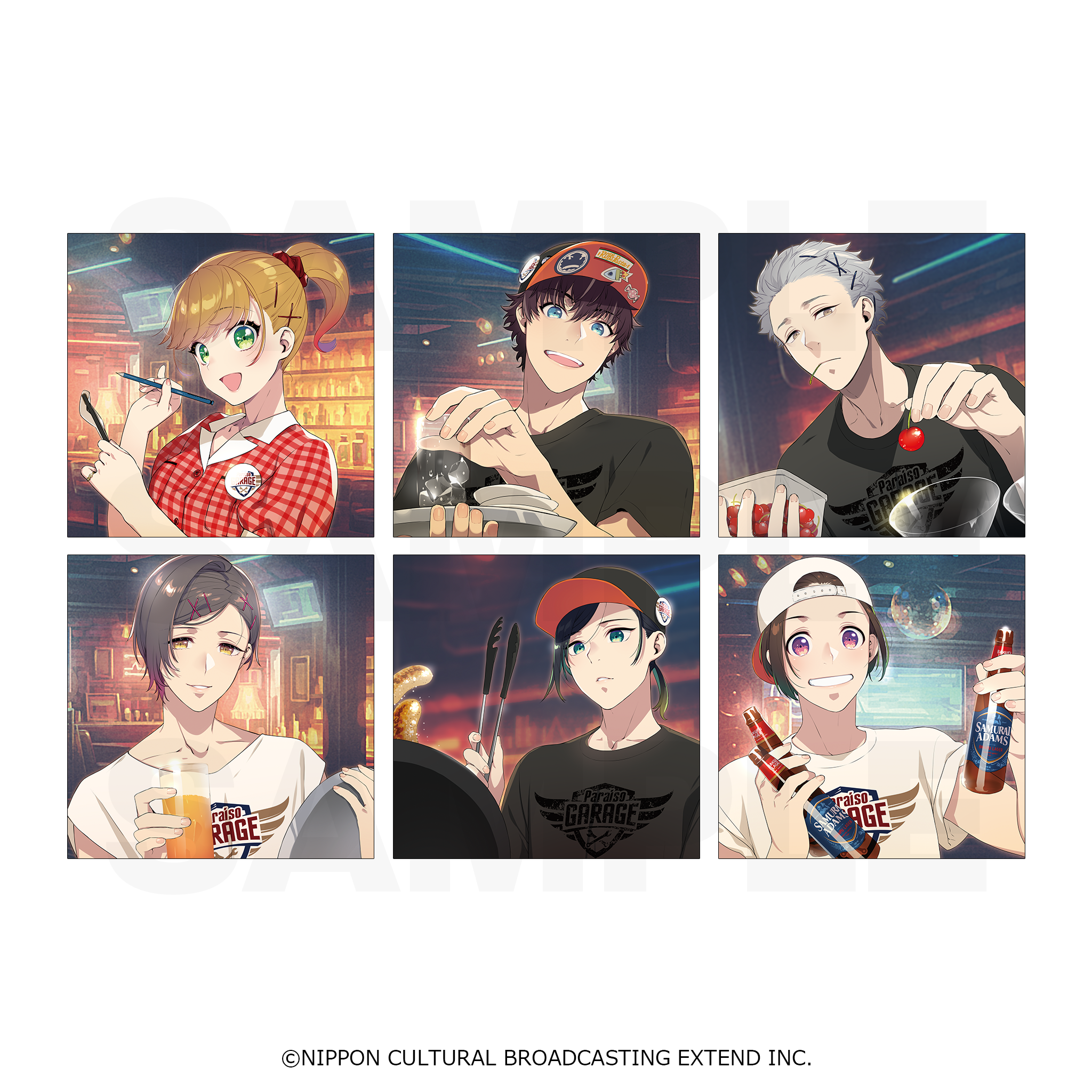 スクエア缶バッジ「Paraiso Time!」 – エクステンドショップ