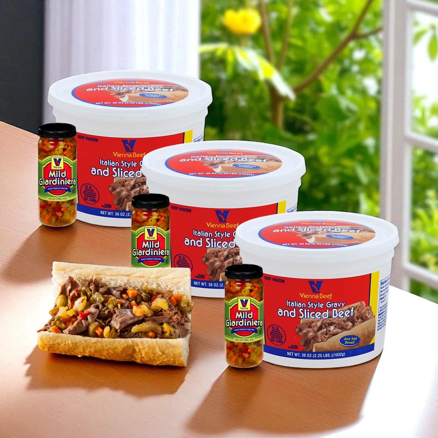 Vienna Beef Italian Style Gravy & Beef 3‑Count | Easy Lunches