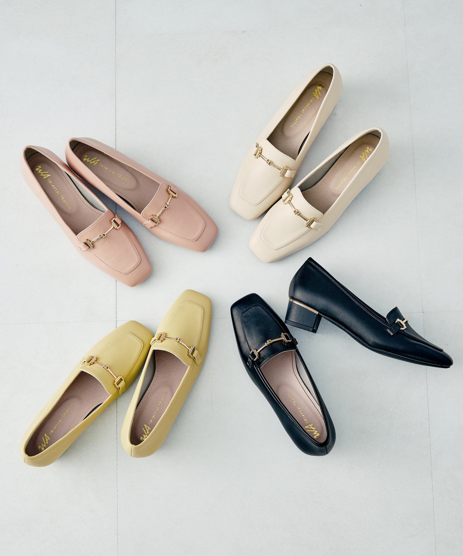 メタリックラインビットヒールローファー/32303 – ORIENTALTRAFFIC