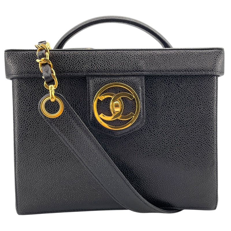 シャネル CHANEL ココマーク ボックス バニティバッグ A01999 ブラック