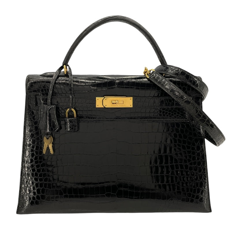 エルメス HERMES ケリー32 外縫い 〇S刻（1989年製） ブラック