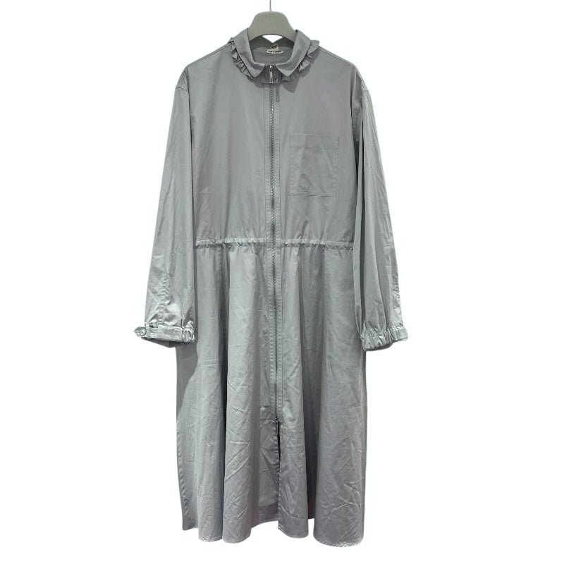 エルメス HERMES フロントジップシャツワンピース 4H0571DV ブルー