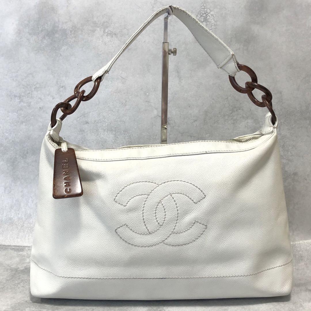 CHANEL ココマーク キャビアスキン ショルダーバッグ