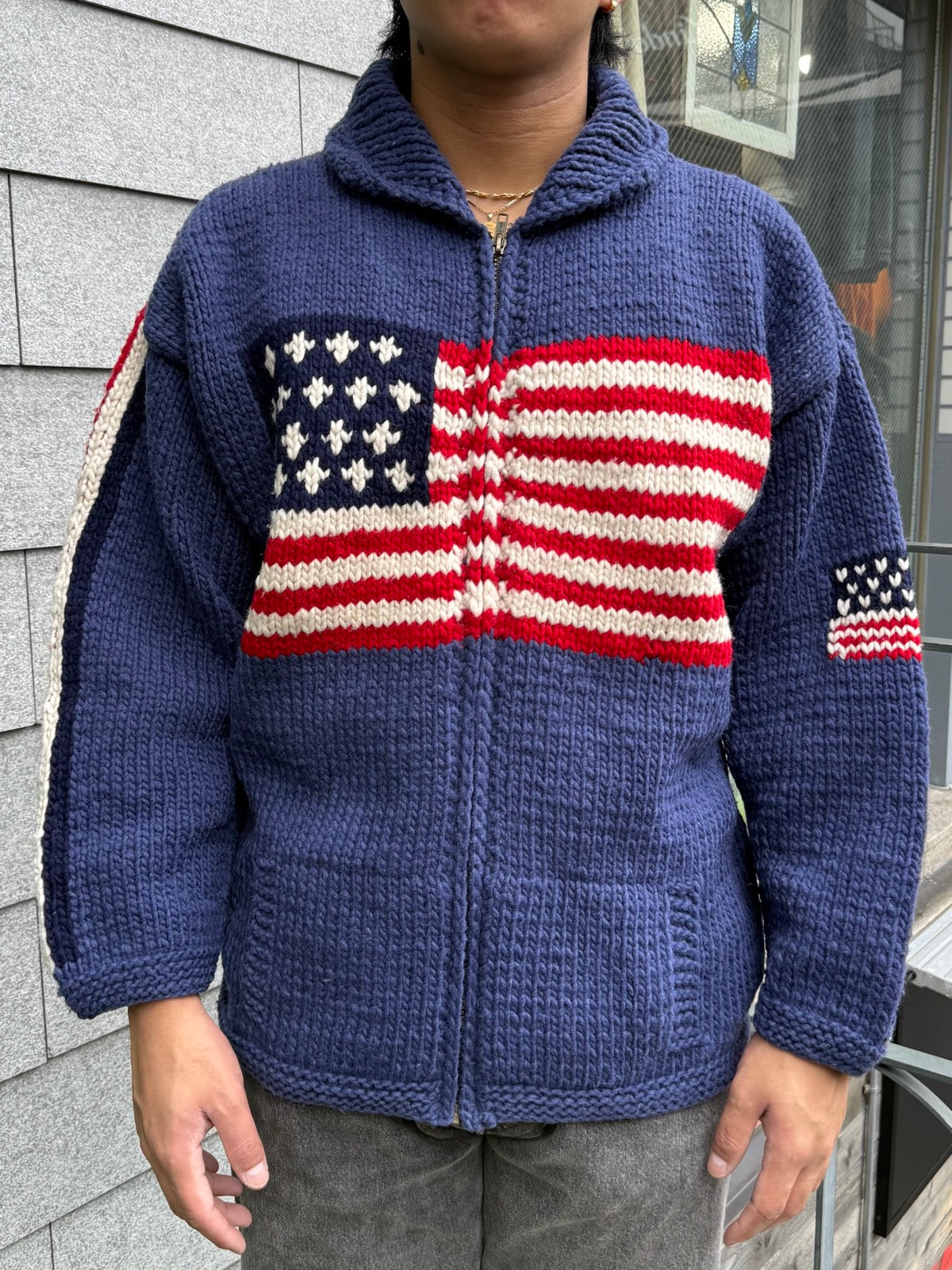 90's「星条旗」エクアドルニット – FUJI STORE